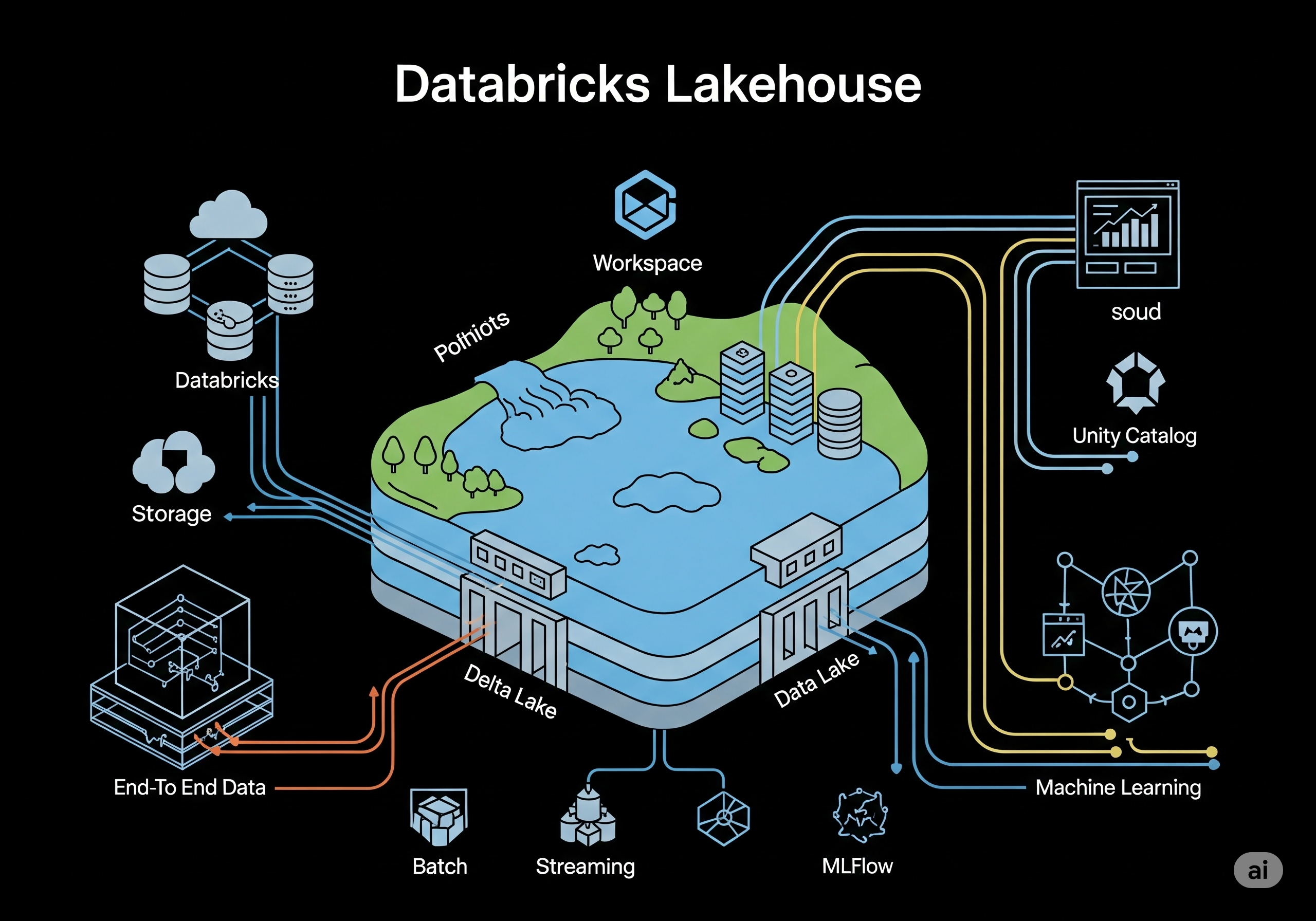 Databricks Lakehouse Illustration