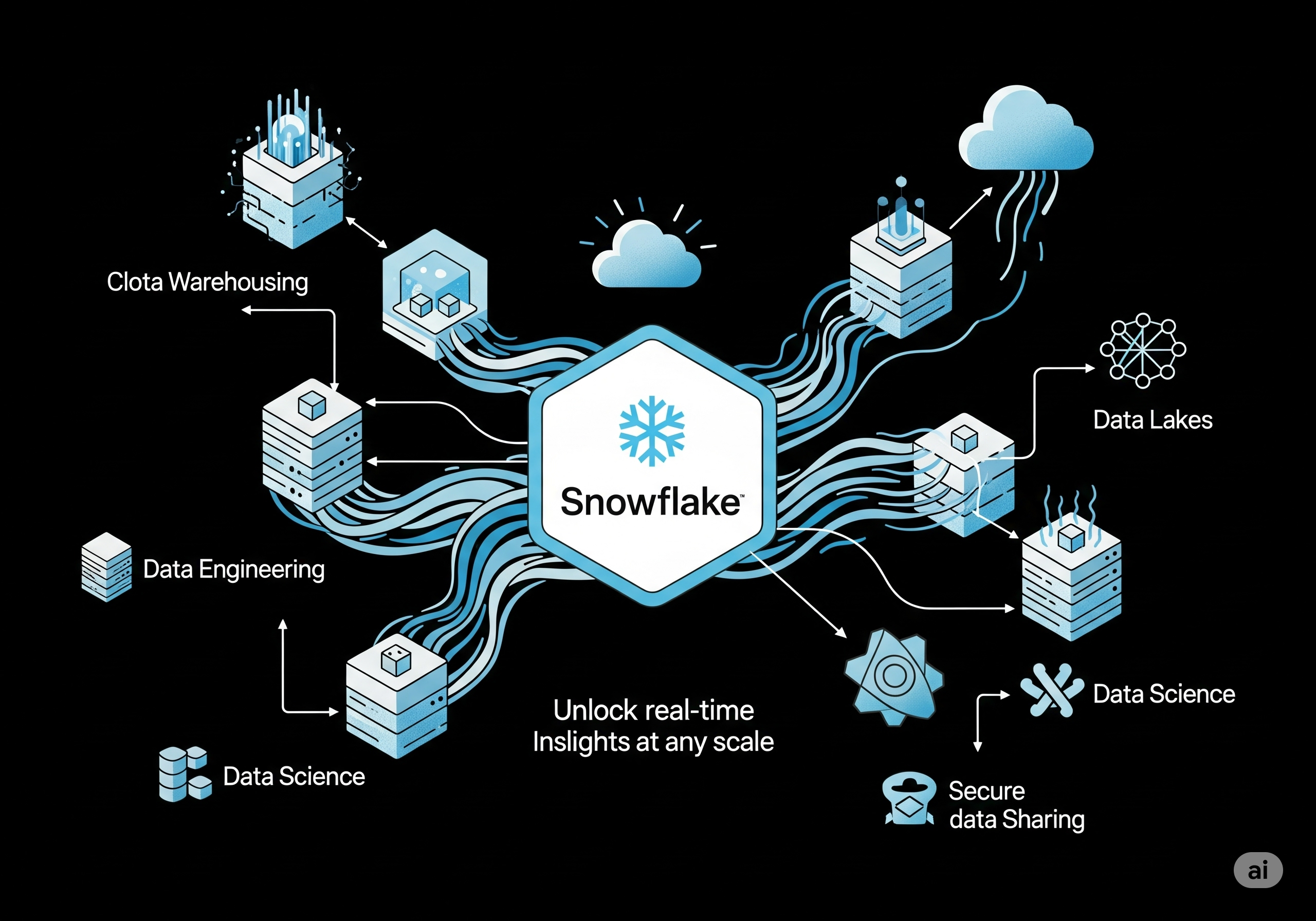 Snowflake Platform Illustration
